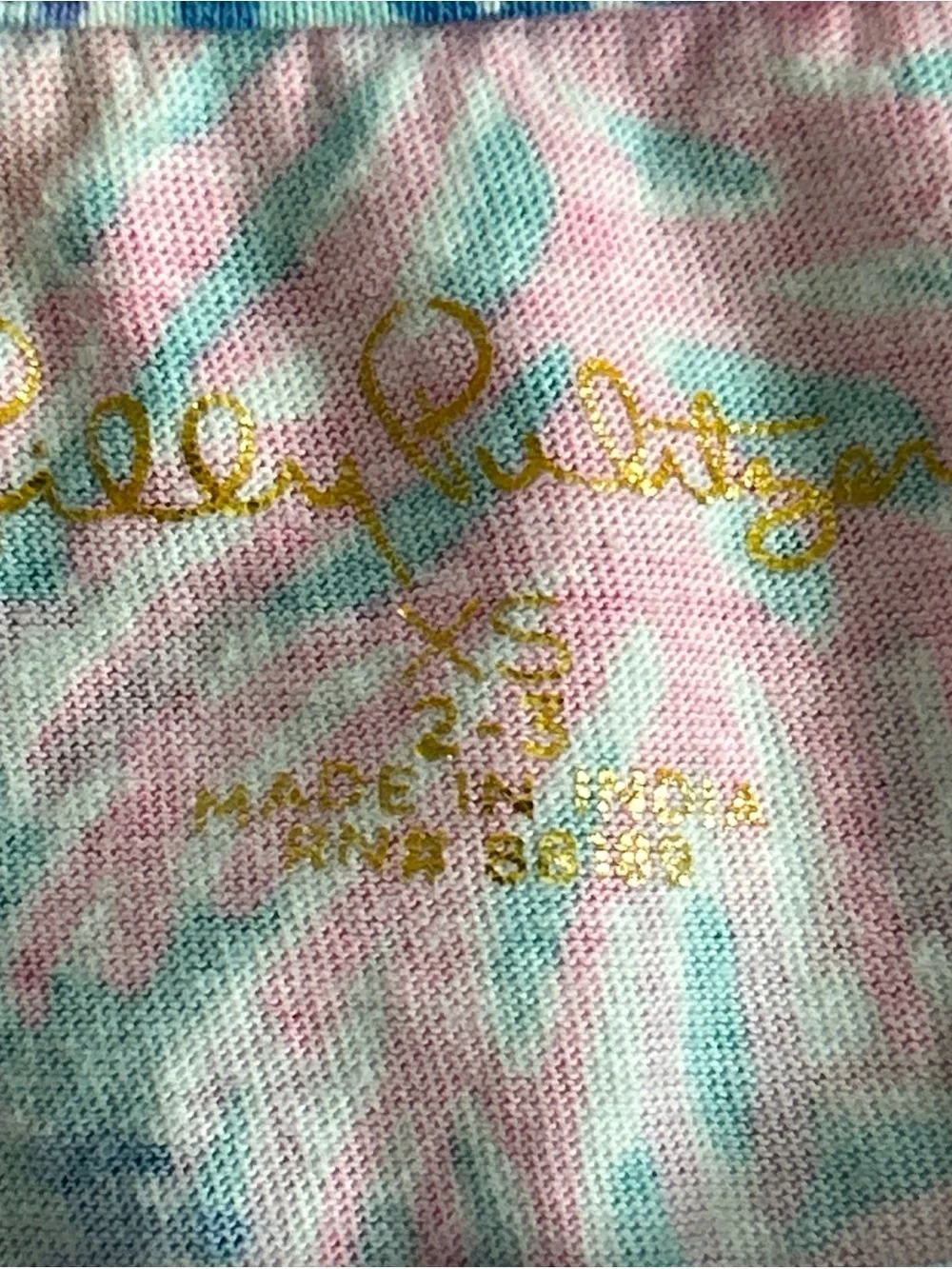 Lilly Pulitzer Girl's Pink Mini Geanna Long Sleeve Cotton Dress - XSmall (2-3)